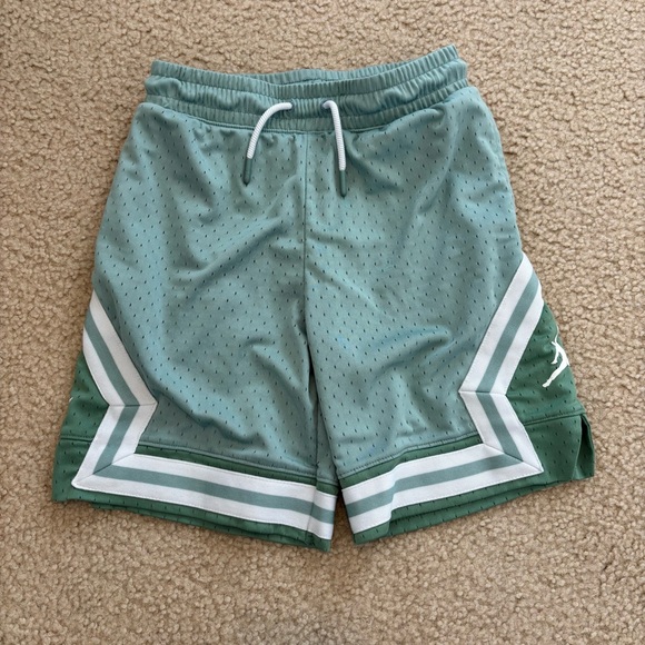 Jordan Little Boys Athletic Shorts in Teal and White Size Medium - Picture 1 of 5
